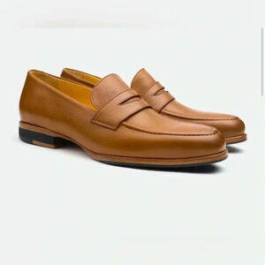 Wolf & Shepherd Mens leather penny loafers size 12.5 made in Portugal 🇵🇹